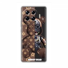 Крутые Чехлы для TECNO Spark 20 Pro Plus (AlphaPrint) Медведь Луи Витон - купить на Floy.com.ua