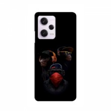 Крутые Чехлы для Xiaomi Redmi Note 12T Pro (AlphaPrint) Тры обезьяны - купить на Floy.com.ua