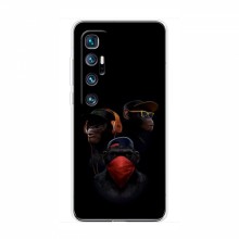 Крутые Чехлы для Xiaomi Mi 10 Ultra (AlphaPrint) Тры обезьяны - купить на Floy.com.ua