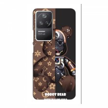 Крутые Чехлы для Xiaomi POCO F4 (5G) (AlphaPrint) Медведь Луи Витон - купить на Floy.com.ua