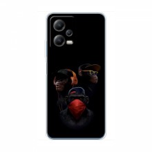 Крутые Чехлы для Xiaomi POCO X5 (5G) (AlphaPrint) Тры обезьяны - купить на Floy.com.ua