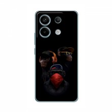 Крутые Чехлы для Xiaomi POCO X6 5G (AlphaPrint) Тры обезьяны - купить на Floy.com.ua