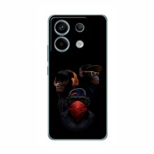 Крутые Чехлы для Xiaomi Redmi Note 13 Pro (4G) (AlphaPrint) Тры обезьяны - купить на Floy.com.ua