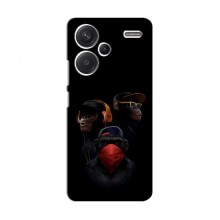 Крутые Чехлы для Xiaomi Redmi Note 13 Pro Plus (AlphaPrint) Тры обезьяны - купить на Floy.com.ua