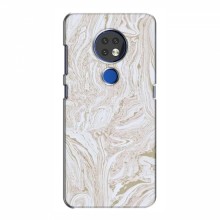 Мраморный чехол на Nokia 6.2 (2019) (VPrint) Белый Мрамор - купить на Floy.com.ua
