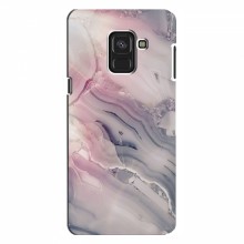 Мраморный чехол на Samsung A8, A8 2018, A530F (VPrint) Пурпурный Мрамор - купить на Floy.com.ua