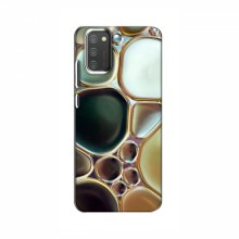 Мраморный чехол на Samsung Galaxy M02s (VPrint) Радужный Мрамор - купить на Floy.com.ua