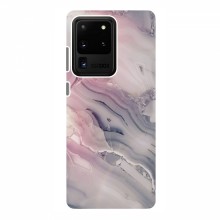 Мраморный чехол на Samsung Galaxy S20 Ultra (VPrint) Пурпурный Мрамор - купить на Floy.com.ua