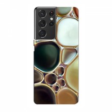 Мраморный чехол на Samsung Galaxy S21 Ultra (VPrint) Радужный Мрамор - купить на Floy.com.ua
