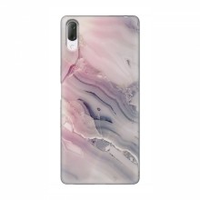 Мраморный чехол на Sony Xperia L3 (VPrint) Пурпурный Мрамор - купить на Floy.com.ua