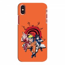 Naruto Anime Чехлы для Айфон Х (AlphaPrint) Наруто с командой - купить на Floy.com.ua