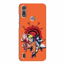 Naruto Anime Чехлы для Мото Е6с (AlphaPrint) Наруто с командой - купить на Floy.com.ua