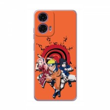 Naruto Anime Чехлы для Моторола Мото Джи 24 Павер (AlphaPrint) Наруто с командой - купить на Floy.com.ua