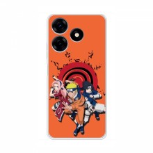 Naruto Anime Чехлы для Техно Спарк 10 (AlphaPrint) Наруто с командой - купить на Floy.com.ua