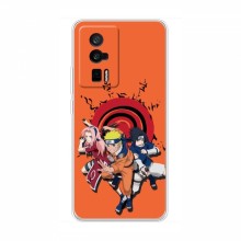 Naruto Anime Чехлы для Поко Ф5 Про (AlphaPrint) Наруто с командой - купить на Floy.com.ua