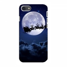 Новогодние Чехлы для Айфон 8 (VPrint) Санта - луна - купить на Floy.com.ua