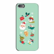 Новогодние Чехлы для iPhone 5 / 5s / SE (VPrint) - купить на Floy.com.ua