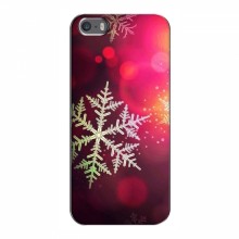 Новогодние Чехлы для iPhone 5 / 5s / SE (VPrint) Снежинка - купить на Floy.com.ua