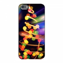 Новогодние Чехлы для iPhone 5 / 5s / SE (VPrint) Гирлянды - купить на Floy.com.ua