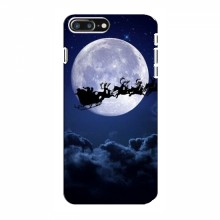 Новогодние Чехлы для Айфон 8 Плюс (VPrint) Санта - луна - купить на Floy.com.ua