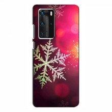 Новогодние Чехлы для Huawei P40 Pro (VPrint) Снежинка - купить на Floy.com.ua
