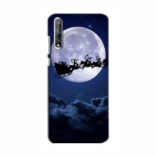 Новогодние Чехлы для Huawei P Smart S / Y8p (2020) (VPrint) Санта - луна - купить на Floy.com.ua