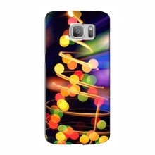 Новогодние Чехлы для Samsung S7 Еdge, G935 (VPrint) Гирлянды - купить на Floy.com.ua