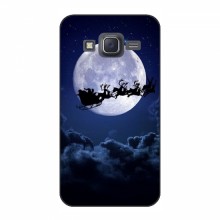Новогодние Чехлы для Samsung J5, J500, J500H (VPrint) Санта - луна - купить на Floy.com.ua