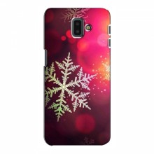 Новогодние Чехлы для Samsung J6 Plus, J6 Плюс 2018 (J610) (VPrint) Снежинка - купить на Floy.com.ua