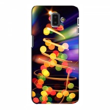 Новогодние Чехлы для Samsung J6 Plus, J6 Плюс 2018 (J610) (VPrint) Гирлянды - купить на Floy.com.ua