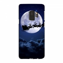 Новогодние Чехлы для Samsung S9 (VPrint) Санта - луна - купить на Floy.com.ua