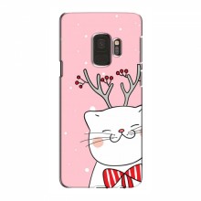Новогодние Чехлы для Samsung S9 (VPrint) Зимний кот - купить на Floy.com.ua