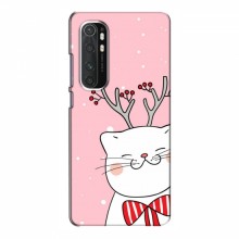 Новогодние Чехлы для Xiaomi Mi Note 10 Lite (VPrint) Зимний кот - купить на Floy.com.ua