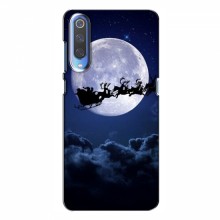 Новогодние Чехлы для Xiaomi Mi 9 (VPrint) Санта - луна - купить на Floy.com.ua