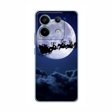 Новогодние Чехлы для ПОКО Х6 5G (VPrint) Санта - луна - купить на Floy.com.ua