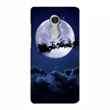 Новогодние Чехлы для Xiaomi Redmi 5 (VPrint) Санта - луна - купить на Floy.com.ua