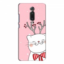 Новогодние Чехлы для Xiaomi Mi 9T Pro (VPrint) Зимний кот - купить на Floy.com.ua