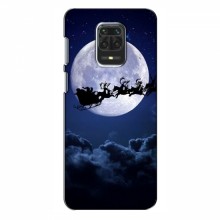 Новогодние Чехлы для Xiaomi Redmi Note 9 Pro (VPrint) Санта - луна - купить на Floy.com.ua