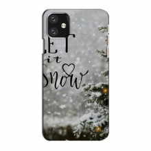 Новогодние, Праздничные Чехлы для iPhone 12 mini - 2024 год Let it snow - купить на Floy.com.ua