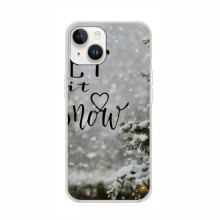 Новогодние, Праздничные Чехлы для iPhone 16 - 2024 год Let it snow - купить на Floy.com.ua