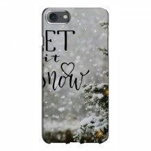 Новогодние, Праздничные Чехлы для iPhone 7 - 2024 год Let it snow - купить на Floy.com.ua