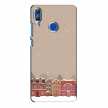 Новогодние, Праздничные Чехлы для Huawei Honor 10 Lite - 2024 год Зимний город - купить на Floy.com.ua