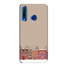 Новогодние, Праздничные Чехлы для Huawei Honor 10i - 2024 год Зимний город - купить на Floy.com.ua