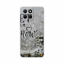 Новогодние, Праздничные Чехлы для Huawei Honor X6a - 2024 год Let it snow - купить на Floy.com.ua