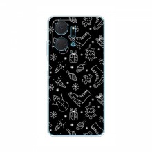 Новогодние, Праздничные Чехлы для Huawei Honor X7a - 2024 год Новогодний фон - купить на Floy.com.ua