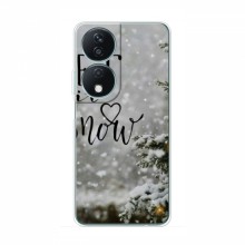 Новогодние, Праздничные Чехлы для Huawei Honor X7b - 2024 год Let it snow - купить на Floy.com.ua