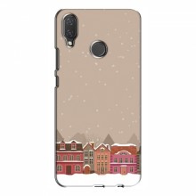 Новогодние, Праздничные Чехлы для Huawei P Smart Plus - 2024 год Зимний город - купить на Floy.com.ua