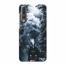 Новогодние, Праздничные Чехлы для Huawei P20 Pro - 2024 год Зимний поезд - купить на Floy.com.ua