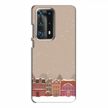 Новогодние, Праздничные Чехлы для Huawei P40 - 2024 год Зимний город - купить на Floy.com.ua