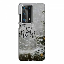 Новогодние, Праздничные Чехлы для Huawei P40 - 2024 год Let it snow - купить на Floy.com.ua